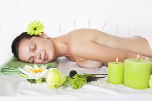 Young Woman In A Spa