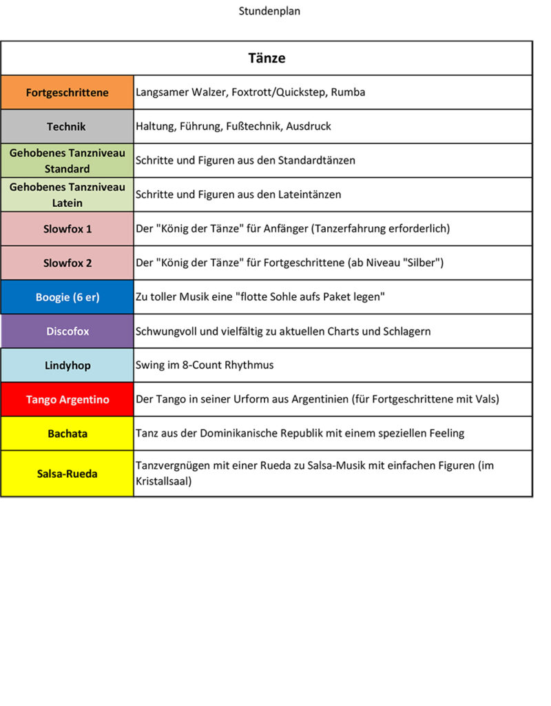 Stundentplan